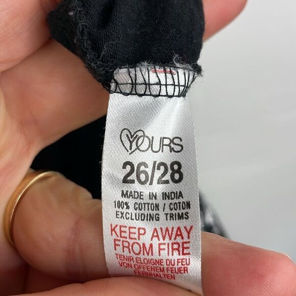 Yours Black and White Cat Print One Piece size 26/28 - Picture 11 of 11